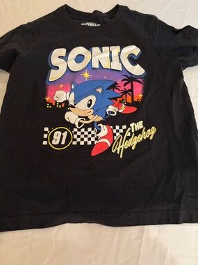Sonic The Hedgehog Graphic Tee - Black - Kids